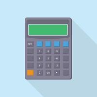 Calculator icon, flat style vector