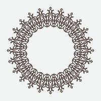 round ornament or circle frame with modern color. suitable for traditional design or vintage design vector