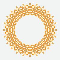 round ornament or circle frame with modern color. suitable for traditional design or vintage design vector