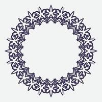 round ornament or circle frame with modern color. suitable for traditional design or vintage design vector