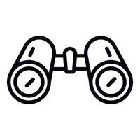 Binocular icon, outline style vector