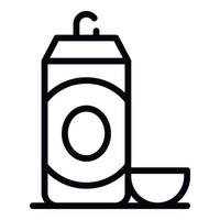 Healthy shaving foam icon, outline style vector