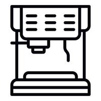 Classic coffee machine icon, outline style vector