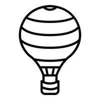 Round balloon icon, outline style vector