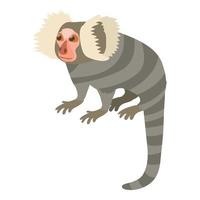 Small monkey icon, cartoon style vector