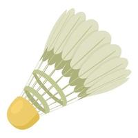 Tennis shuttlecock icon, cartoon style vector