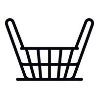 Craft wicket icon, outline style vector
