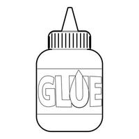 Glue icon, outline style vector
