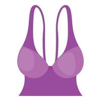Purple bustiers icon, cartoon style vector