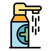 Liquid soap icon color outline vector