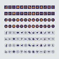 Database and internet vector icon set