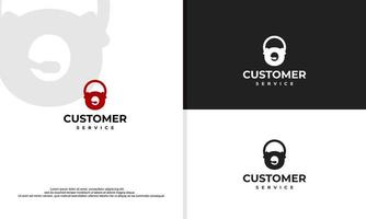 el logotipo de los auriculares se puede utilizar para la empresa, el icono y otros. vector