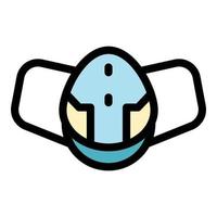 Respirator icon color outline vector