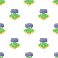 Cloud and hail pattern seamless vector