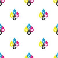 CMYK color profile pattern seamless vector