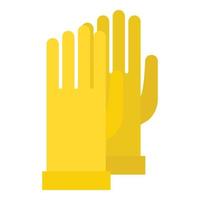 Glove icon, flat style vector