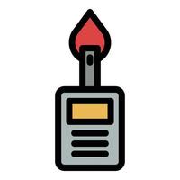 Glucometer icon color outline vector