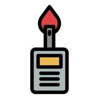 Glucometer icon color outline vector