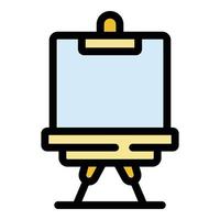 Equipment easel icon color outline vector