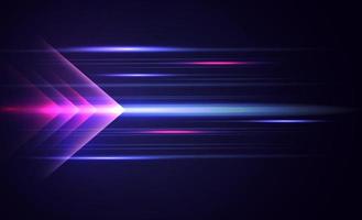 Abstract modern hight speed light arrow line technology effect. Modern abstract high speed motion. Colorful dynamic motion on a darkbackground. Vector illustration