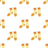 Pair of yellow socks pattern seamless vector