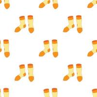 Pair of yellow socks pattern seamless vector