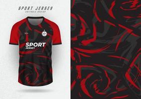 Background mockup for sports jerseys, jerseys, running shirts, red pattern vector