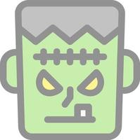 diseño de icono de vector de frankenstein