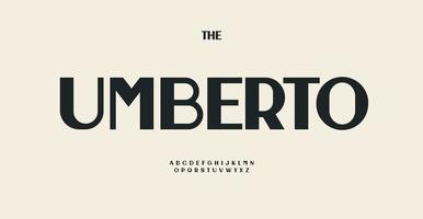 Contrast modern font, gentle modernism typeset, classic sans serif alphabet, retro minimalism letters, vintage humanist typeface for elegant monogram, logo, headline. Vector typographic design.