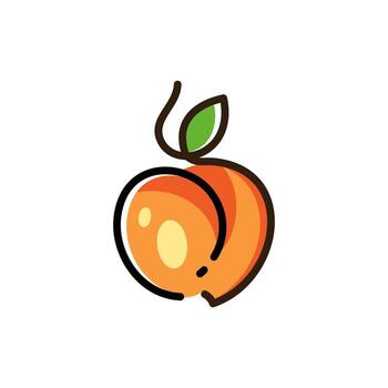 Peach  Logo Design vector
