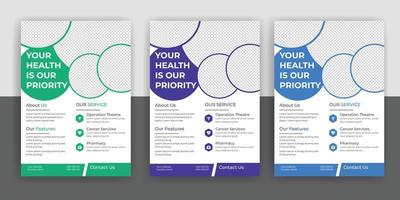 Medical, dental, medical flyer, brochure free download vector