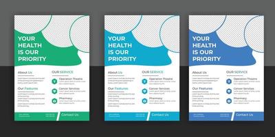médico, dental, folleto médico, descarga gratuita de folletos vector