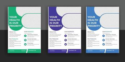 Medical, dental, medical flyer, brochure free download vector
