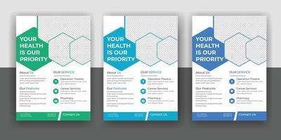 Medical, dental, medical flyer, brochure free download vector