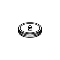 Ukraine Currency Icon Symbol, Ukrainian Hryvnia, UAH Sign. Vector Illustration