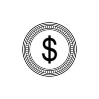 Dollar Icon Symbol, USD Sign. Vector Illustration