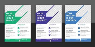 Medical, dental, medical flyer, brochure free download vector