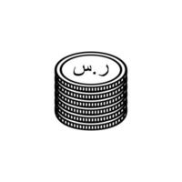 Arab Saudi Currency Icon Symbol, Saudi Riyal, SAR Sign. Vector Illustration