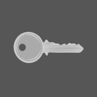 Key vector illustration for graphic design and decorative element