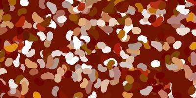 Light green, yellow vector backdrop with chaotic shapes.