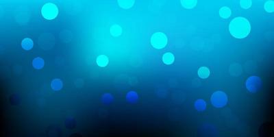 Dark blue vector background with spots.