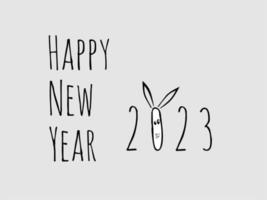 Happy New Year 2023, illustration design with elegance concept vector