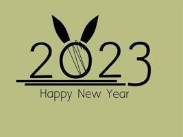 Happy New Year 2023, illustration design with elegance concept vector