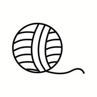 Unique Wool Vector Line Icon