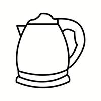 Unique Kettle Line Vector Icon