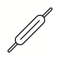 Unique Roller And Pin Vector Line Icon