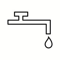 Unique Water Vector Line Icon