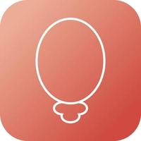 Unique Mirrors Vector Line Icon