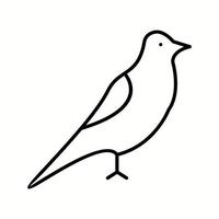 Unique Bird Vector Line Icon