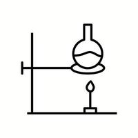 Unique Experiment On Heat I Vector Line Icon